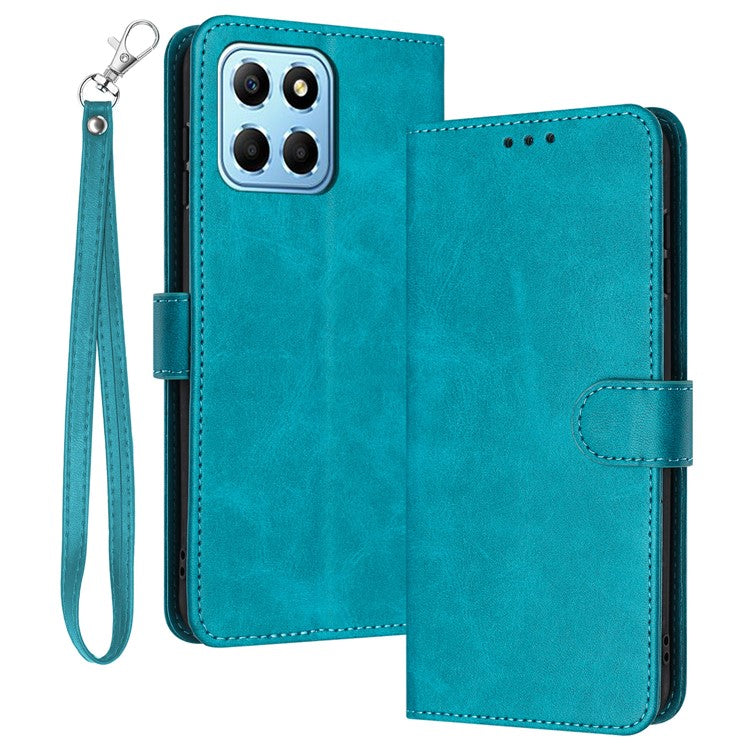 Leather Phone Cases for Honor X8 5G / Play6C 4G / X6 4G / X6s 4G / 70 Lite 5G Wholesale Calf Texture Cover - Green