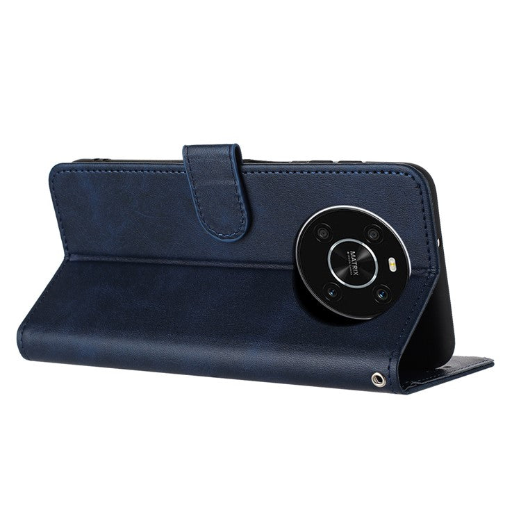 For Honor X9 4G / X9 5G / X30 5G / Magic 4 Lite 5G / X40 GT 5G Wholesale Wallet Calf Texture Cell Phone Cover - Sapphire
