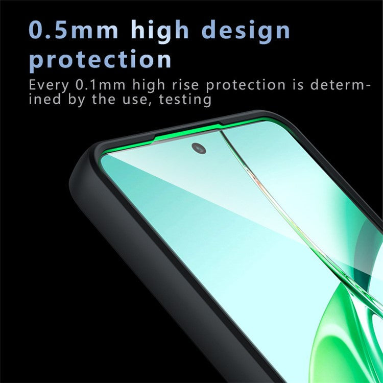 For OnePlus Nord CE4 5G Case TPU+PC Matte Touch Non-Slip Phone Cover - Transparent Black