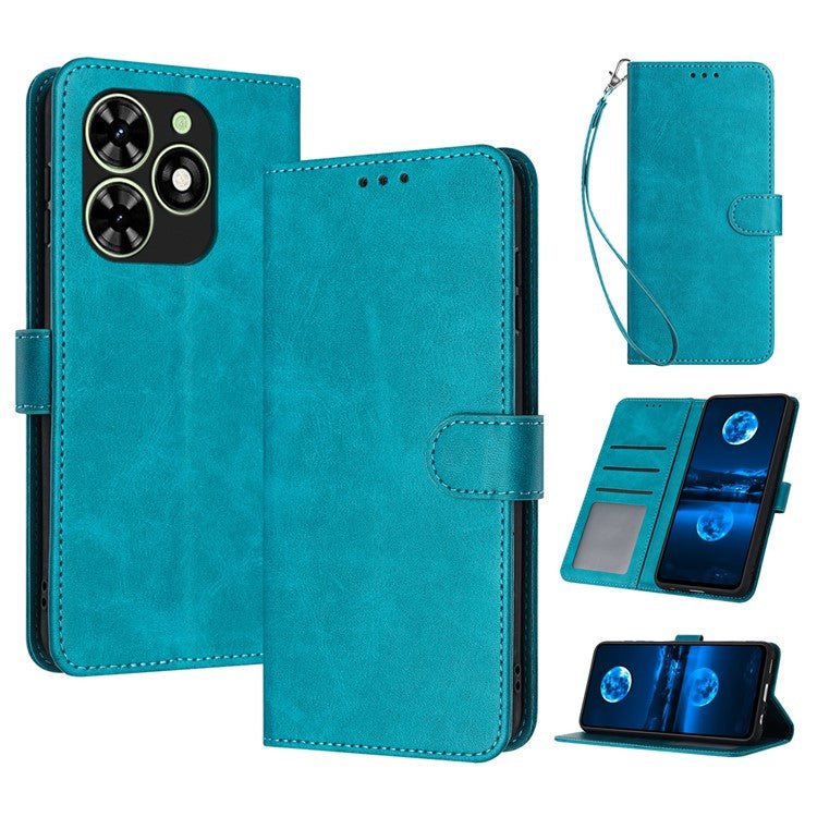 For TECNO Pop 8 / Spark Go 2024 4G / Infinix Smart 8 4G / Hot 40i / Spark 20C / itel P55 / Infinix Smart 8 Pro 4G Leather Phone Case - Green
