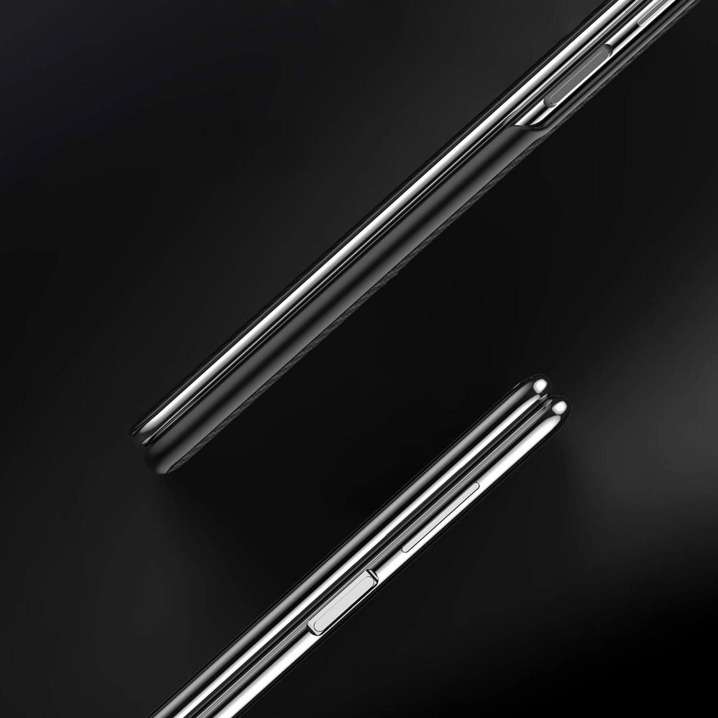 SULADA For vivo X Fold3 Pro Case View Window Leather+PC Back Cover with Wake / Sleep Function - Purple