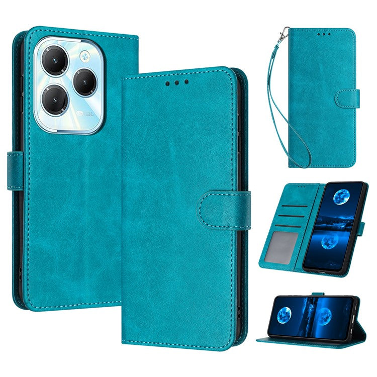 For TECNO Spark 20 Pro / Infinix Hot 40 / Hot 40 Pro Case Folding Stand Leather Wallet Phone Cover - Green