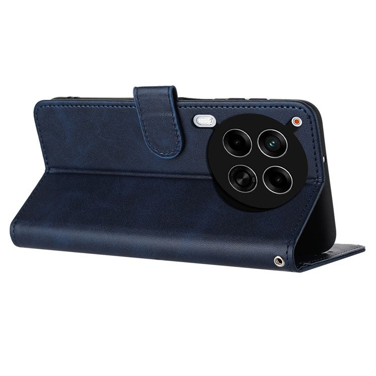 For TECNO Camon 30 4G / 5G Case Leather Stand Drop Protection Cell Phone Cover - Sapphire