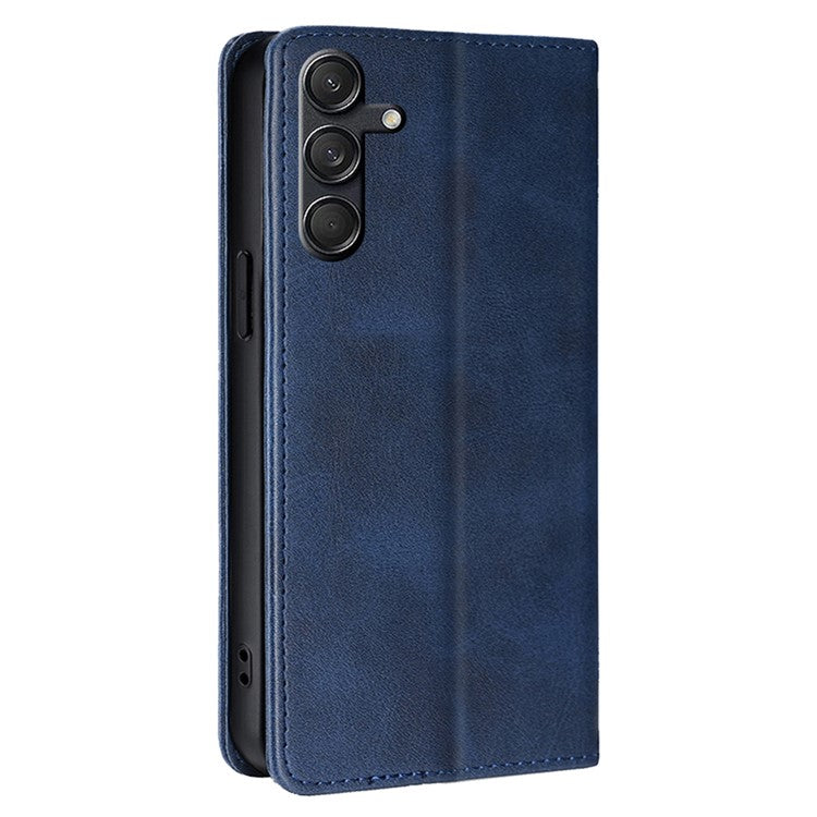 For Samsung Galaxy M55 5G / C55 5G / F55 5G Case Magnetic Closing PU Leather Wallet Stand Phone Cover - Sapphire