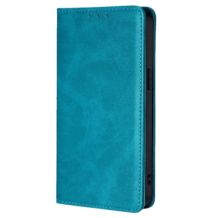 For OnePlus Nord CE4 5G Case Card Holder Calf Texture Drop Proof Stand Phone Cover - Baby Blue