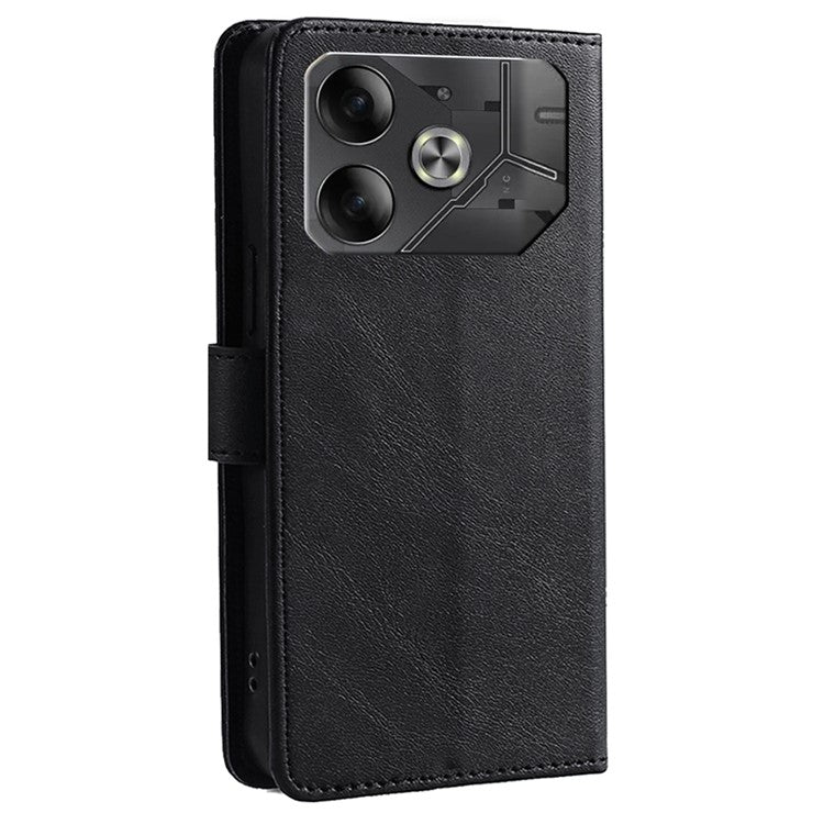 For TECNO Pova 6 5G Case Wallet Leather Phone Cover Mobile Accessories Wholesale - Black