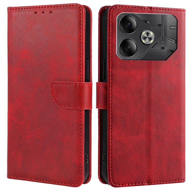 For TECNO Pova 6 5G Case Wallet Leather Phone Cover Mobile Accessories Wholesale - Red