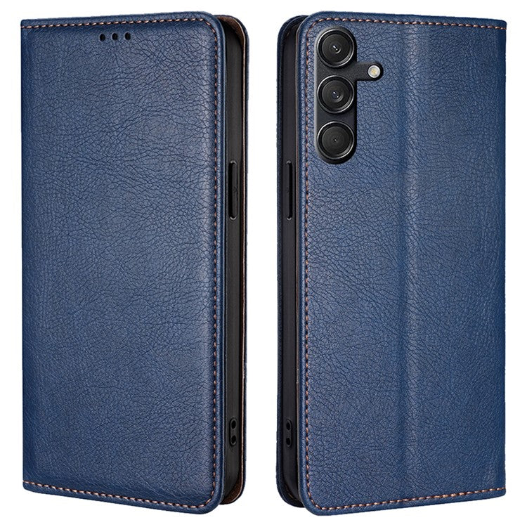 For Samsung Galaxy M55 5G / C55 5G / F55 5G Wallet Case Magnetic Auto-Absorbed Leather Phone Cover - Blue