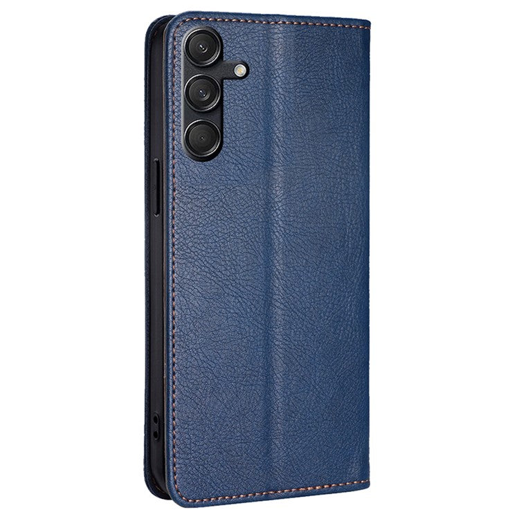 For Samsung Galaxy M55 5G / C55 5G / F55 5G Wallet Case Magnetic Auto-Absorbed Leather Phone Cover - Blue