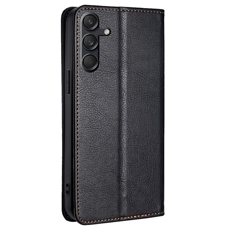 For Samsung Galaxy M55 5G / C55 5G / F55 5G Wallet Case Magnetic Auto-Absorbed Leather Phone Cover - Black
