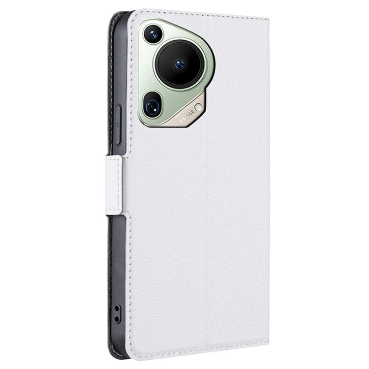 For Huawei Pura 70 Ultra Cover Ultra Thin Leather Card Slots Magnetic Phone Case - White
