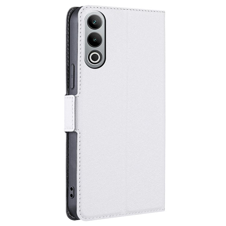 For OnePlus Nord CE4 5G Case Card Slots PU Leather Stand Flip Phone Cover - White