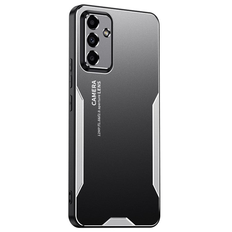 For Samsung Galaxy M55 5G / C55 5G / F55 5G Case Aluminum Alloy+PC+TPU Military Drop Protection Phone Cover - Silver