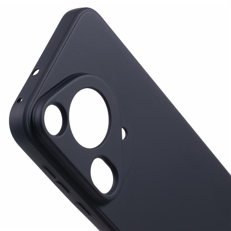 For Huawei Pura 70 Ultra Case Anti-Scratch Fiber Lining TPU Phone Cover - Black