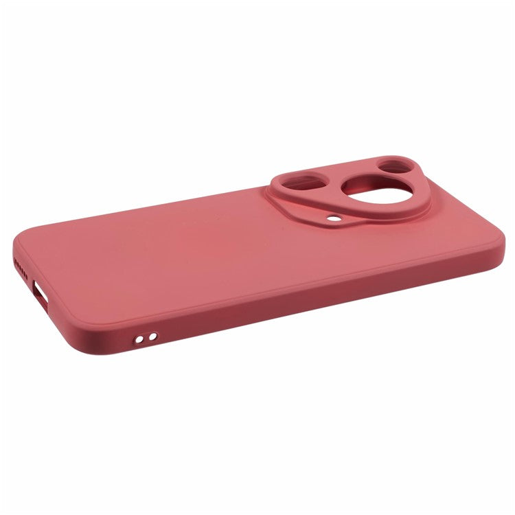 For Huawei Pura 70 Ultra Case Anti-Scratch Fiber Lining TPU Phone Cover - Hawthorn Red