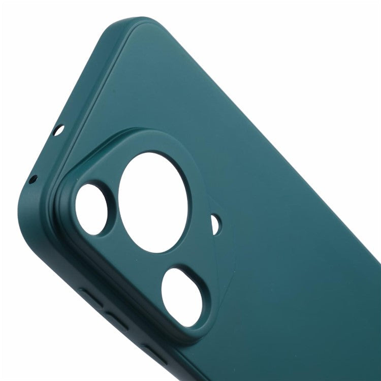 For Huawei Pura 70 Ultra Case Anti-Scratch Fiber Lining TPU Phone Cover - Army Green