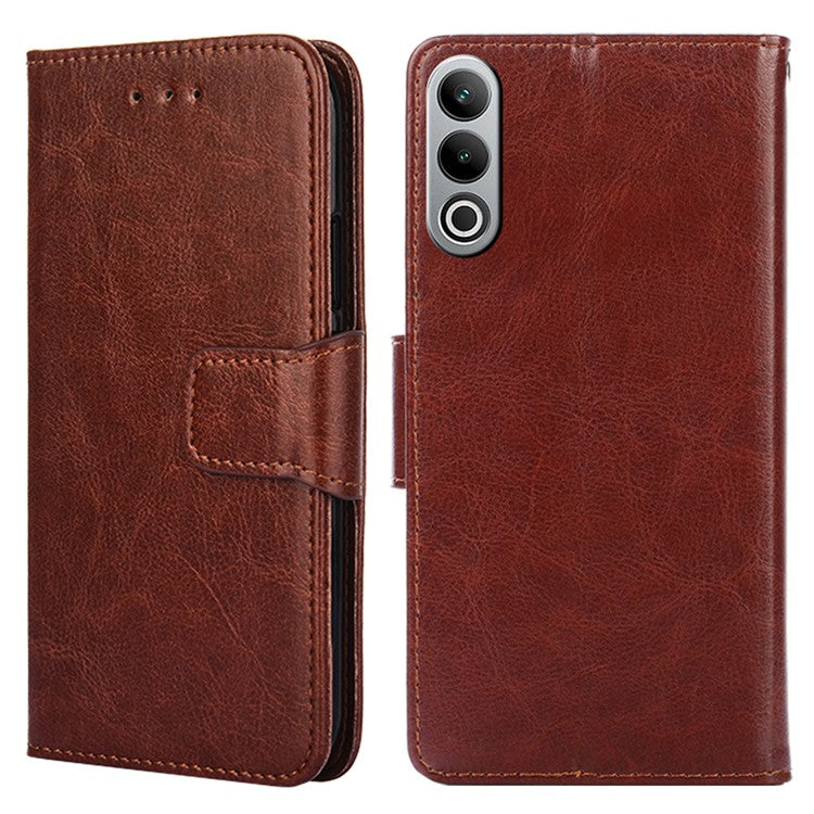 For OnePlus Nord CE4 5G Case Leather Wallet Stand Cover Phone Accessories Distributors - Brown