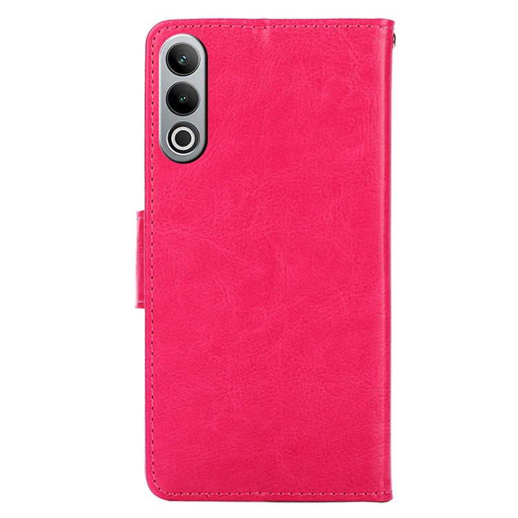 For OnePlus Nord CE4 5G Case Leather Wallet Stand Cover Phone Accessories Distributors - Rose