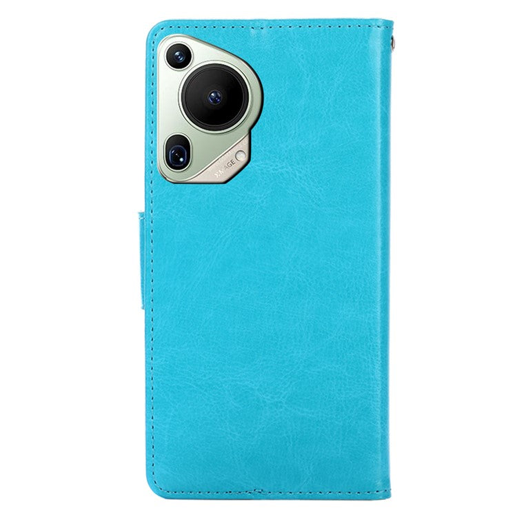 For Huawei Pura 70 Ultra Wallet Case Leather Stand Phone Cover Wholesale - Baby Blue