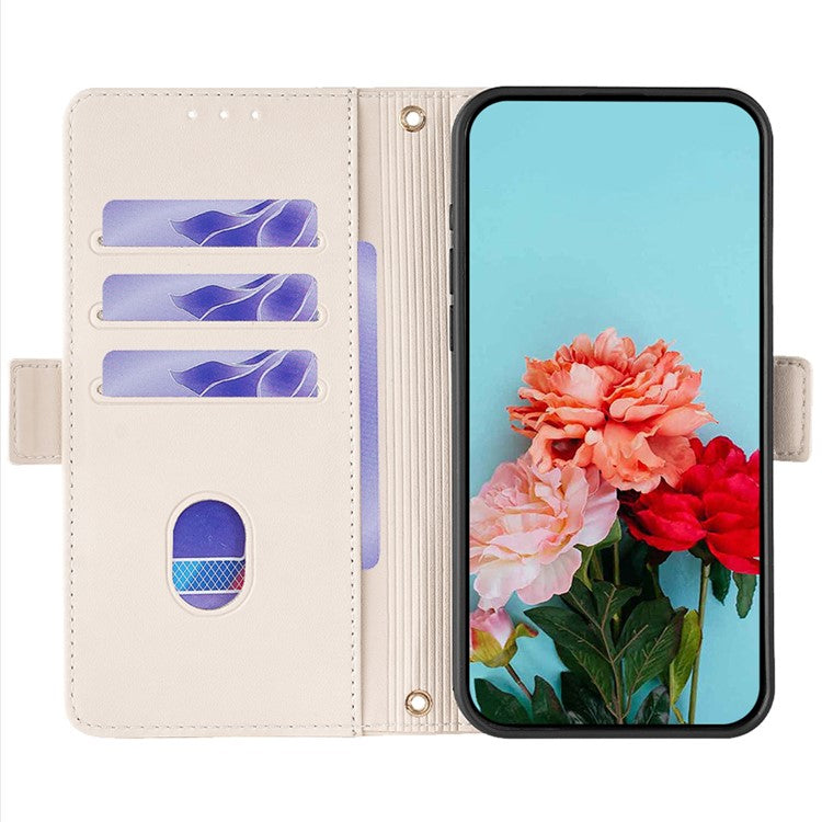 For TECNO Pova 6 5G Crossbody Wallet Case PU Leather Purse Card Slots Flip Phone Cover - White