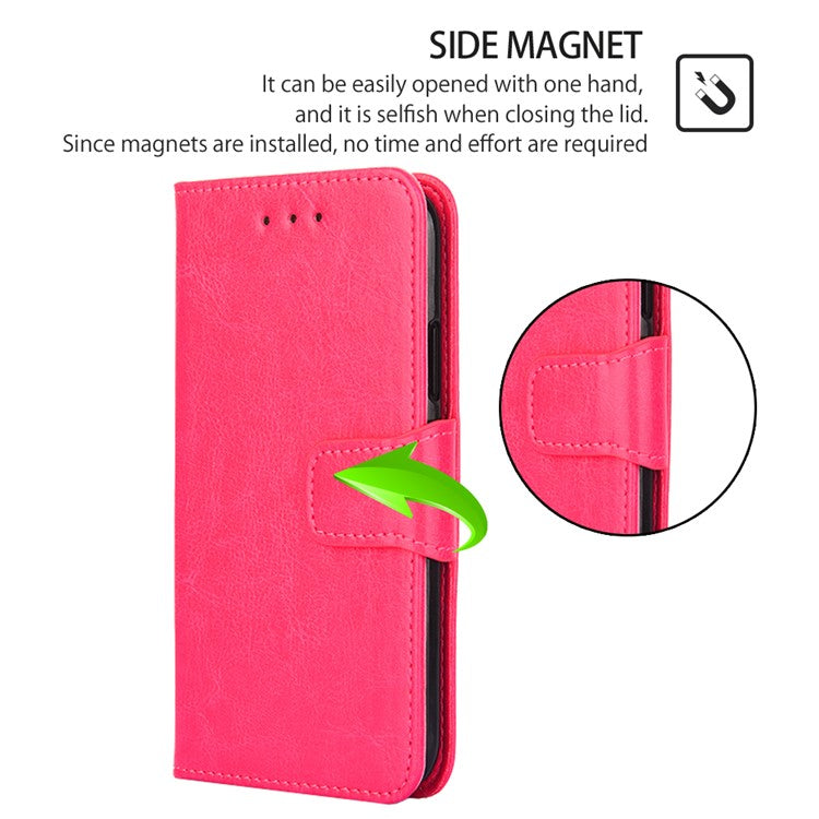 For Huawei Pura 70 Case Wallet PU Leather + TPU Folding Stand Phone Cover  - Rose