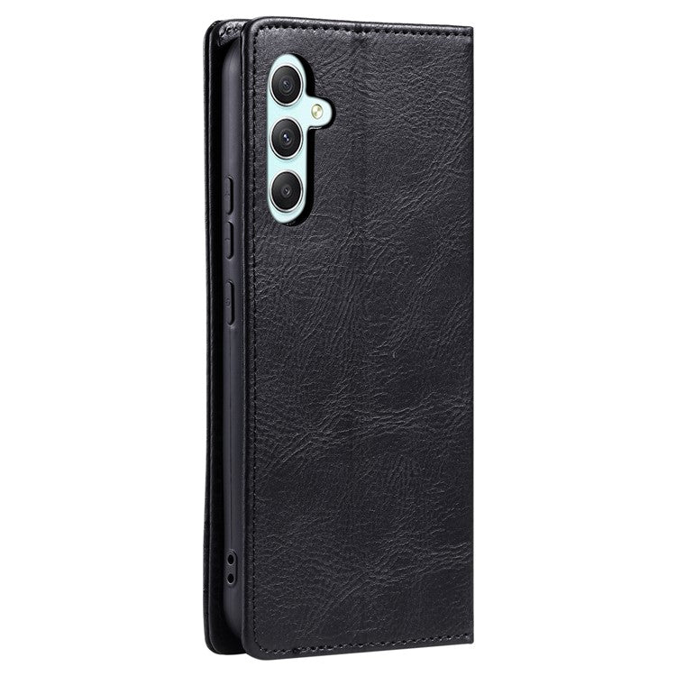 TTUDRCH Style 007 For Samsung Galaxy M55 5G / C55 5G / F55 5G Leather Wallet Case RFID Blocking Phone Cover - Black
