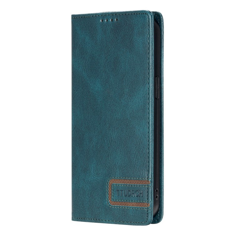 TTUDRCH Style 007 For Samsung Galaxy M55 5G / C55 5G / F55 5G Leather Wallet Case RFID Blocking Phone Cover - Green