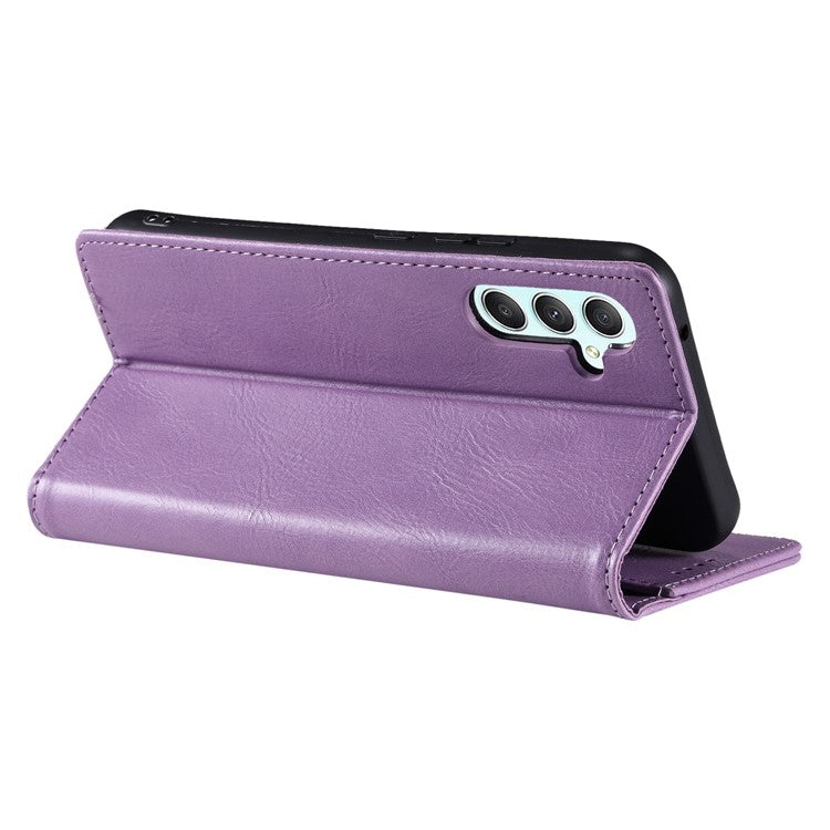 TTUDRCH Style 007 For Samsung Galaxy M55 5G / C55 5G / F55 5G Leather Wallet Case RFID Blocking Phone Cover - Purple