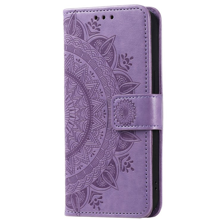 For Samsung Galaxy M55 5G / C55 5G / F55 5G Wholesale Phone Cases Full Protection Leather Wallet Phone Cover with Strap - Purple