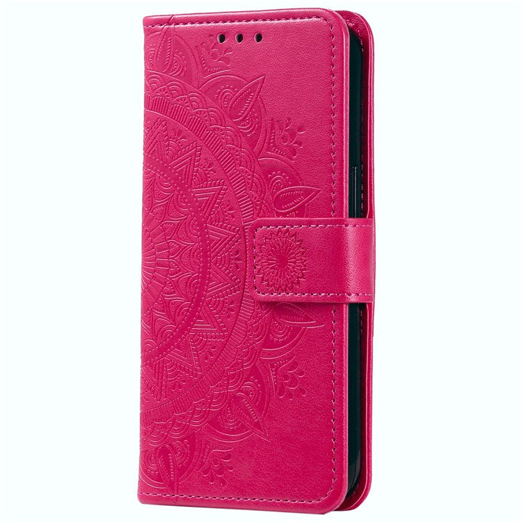 For Samsung Galaxy M55 5G / C55 5G / F55 5G Wholesale Phone Cases Full Protection Leather Wallet Phone Cover with Strap - Rose