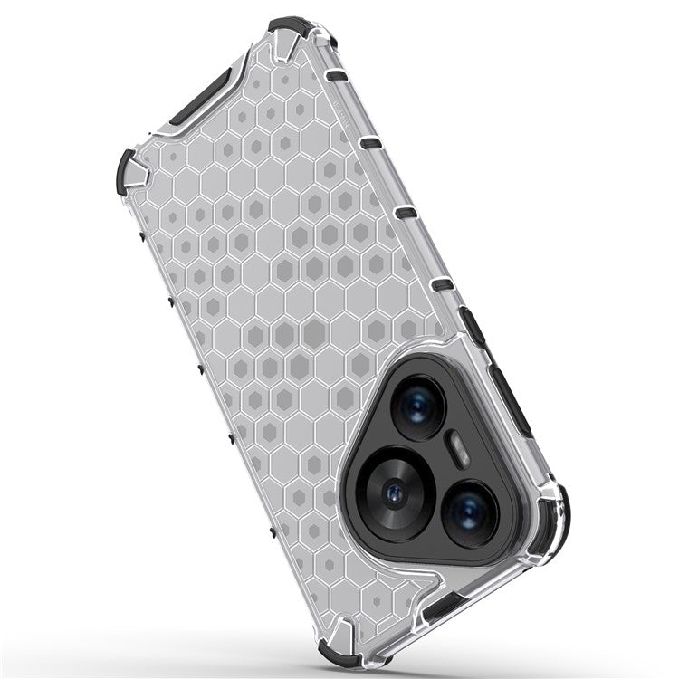For Huawei Pura 70 Case Honeycomb PC+TPU Air Cushion Drop Protection Phone Cover - Grey
