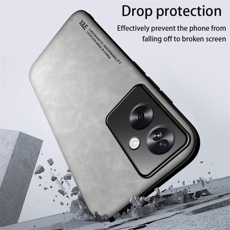 X&E For Oppo A2 5G / A79 5G Phone Case PU Leather Coated TPU+PC Skin-touch Back Cover - Green