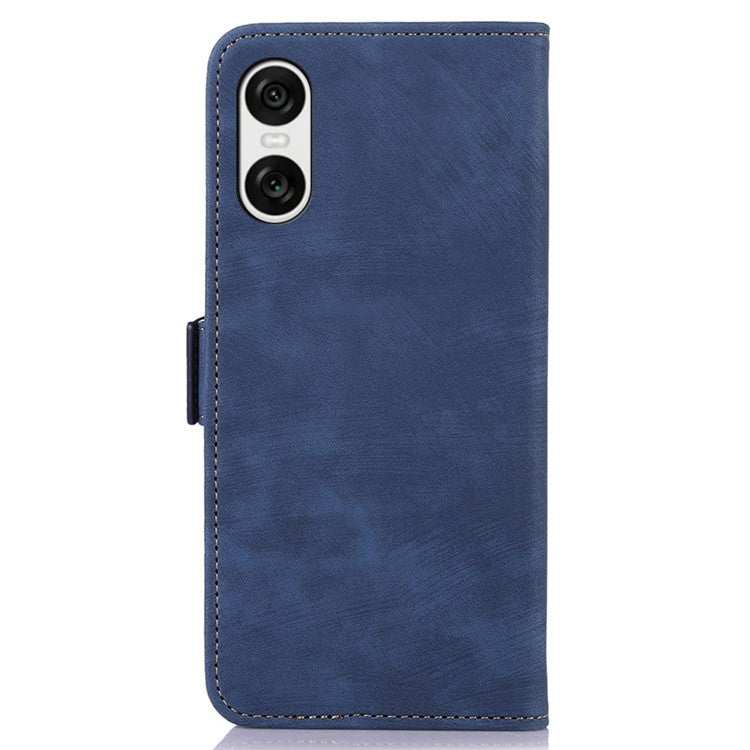 ABEEL For Sony Xperia 10 VI Case Retro Magnetic Flip Shock Absorbing Phone Leather Cover - Blue