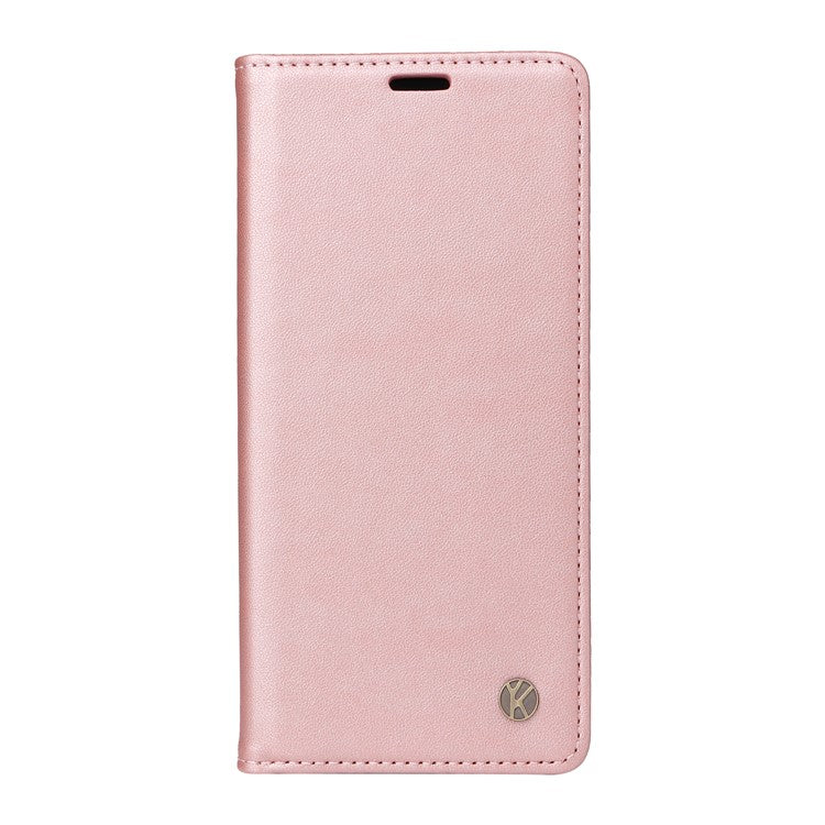 YIKATU YK-001 For OnePlus Nord CE4 5G Case Strong Magnetic Closure PU Leather Wallet Cover - Rose Gold