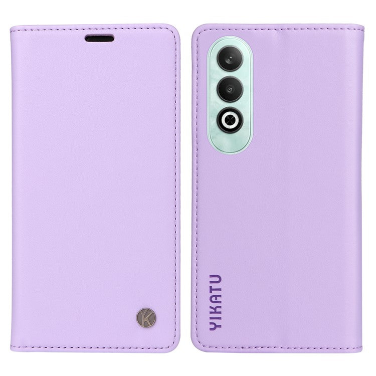 YIKATU YK-001 For OnePlus Nord CE4 5G Case Strong Magnetic Closure PU Leather Wallet Cover - Light Purple