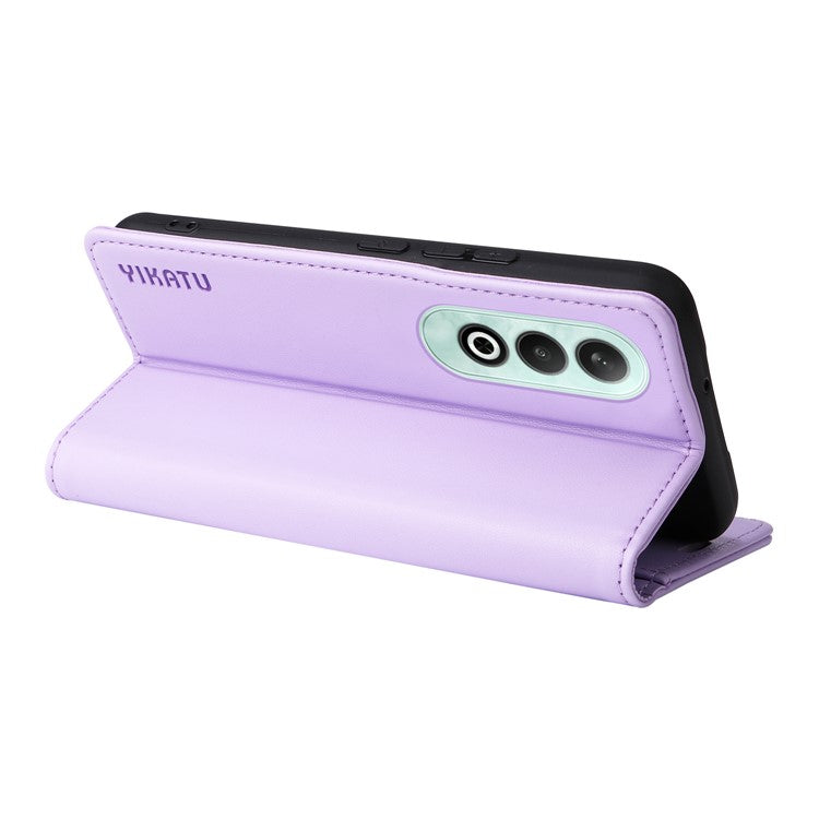 YIKATU YK-001 For OnePlus Nord CE4 5G Case Strong Magnetic Closure PU Leather Wallet Cover - Light Purple