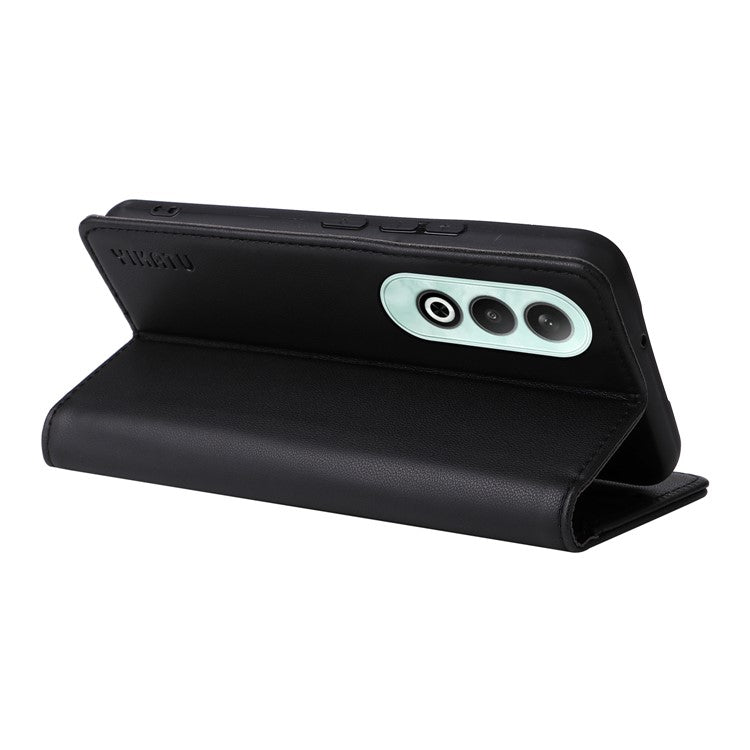YIKATU YK-001 For OnePlus Nord CE4 5G Case Strong Magnetic Closure PU Leather Wallet Cover - Black