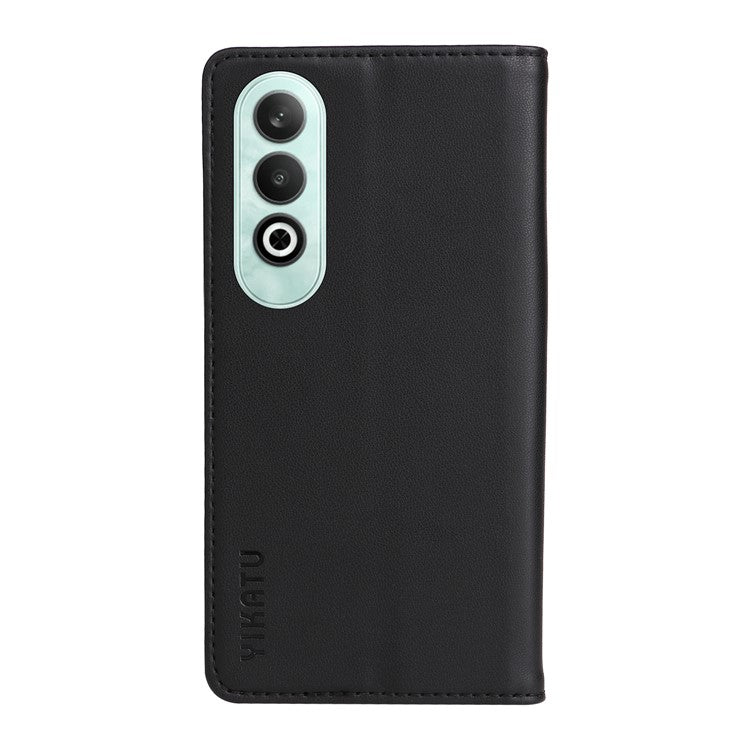 YIKATU YK-001 For OnePlus Nord CE4 5G Case Strong Magnetic Closure PU Leather Wallet Cover - Black
