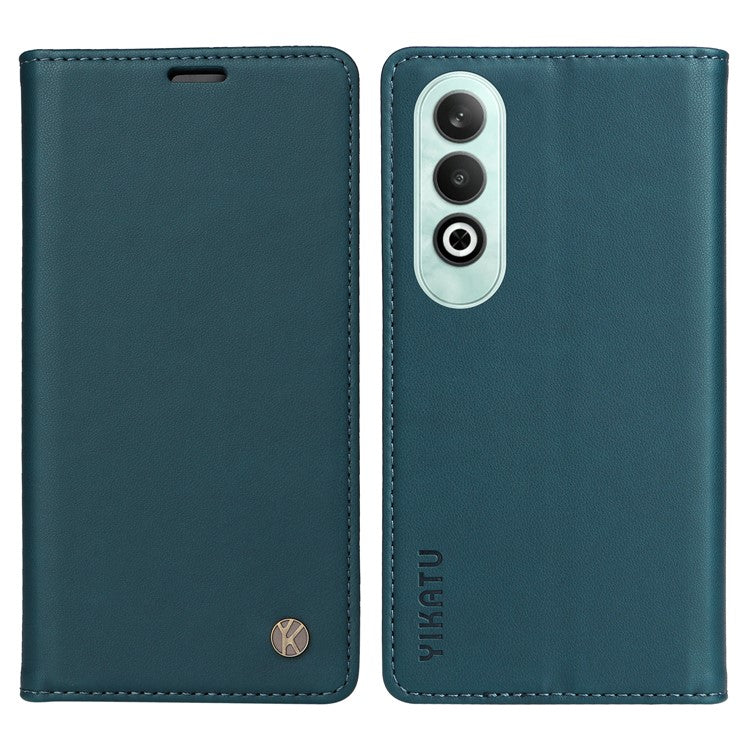 YIKATU YK-001 For OnePlus Nord CE4 5G Case Strong Magnetic Closure PU Leather Wallet Cover - Green