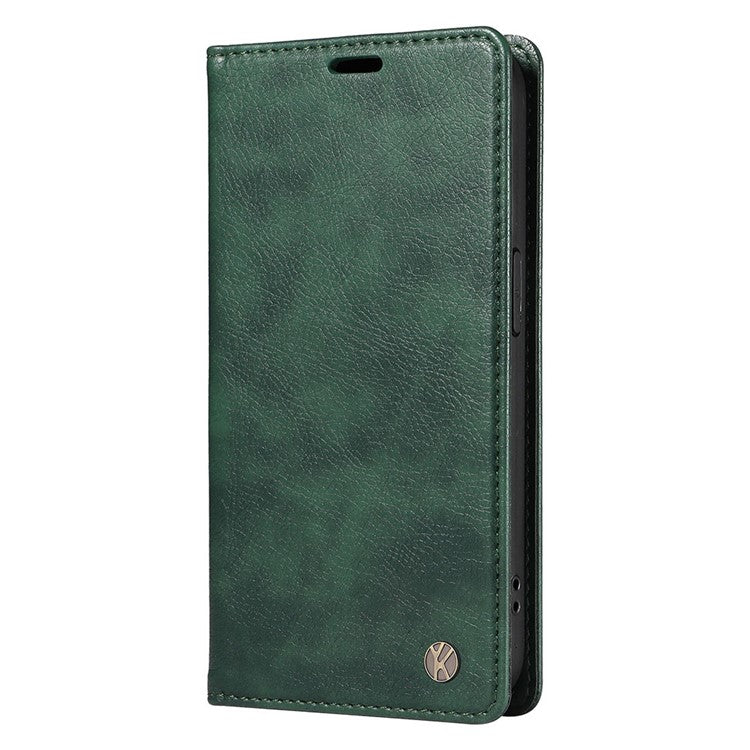 YIKATU YK-006 For OnePlus Nord CE4 5G Case Wallet PU Leather Stand Phone Cover Wholesale - Green
