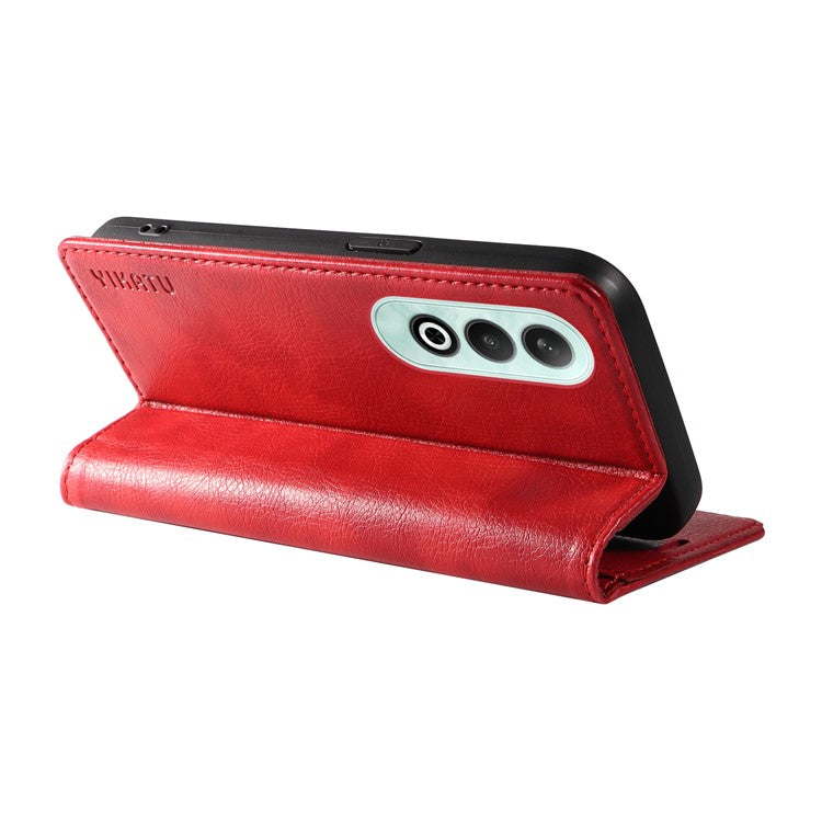 YIKATU YK-006 For OnePlus Nord CE4 5G Case Wallet PU Leather Stand Phone Cover Wholesale - Red