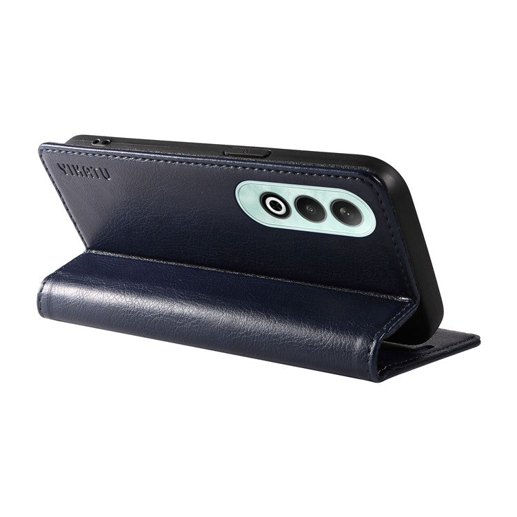 YIKATU YK-006 For OnePlus Nord CE4 5G Case Wallet PU Leather Stand Phone Cover Wholesale - Navy Blue