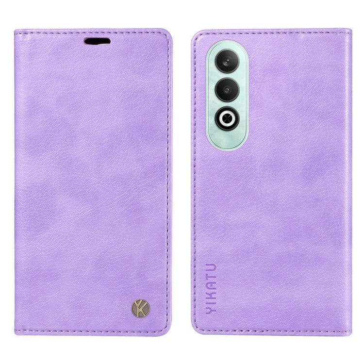 YIKATU YK-006 For OnePlus Nord CE4 5G Case Wallet PU Leather Stand Phone Cover Wholesale - Purple