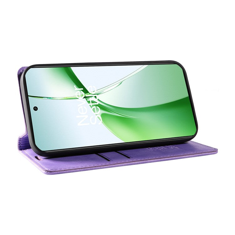YIKATU YK-006 For OnePlus Nord CE4 5G Case Wallet PU Leather Stand Phone Cover Wholesale - Purple