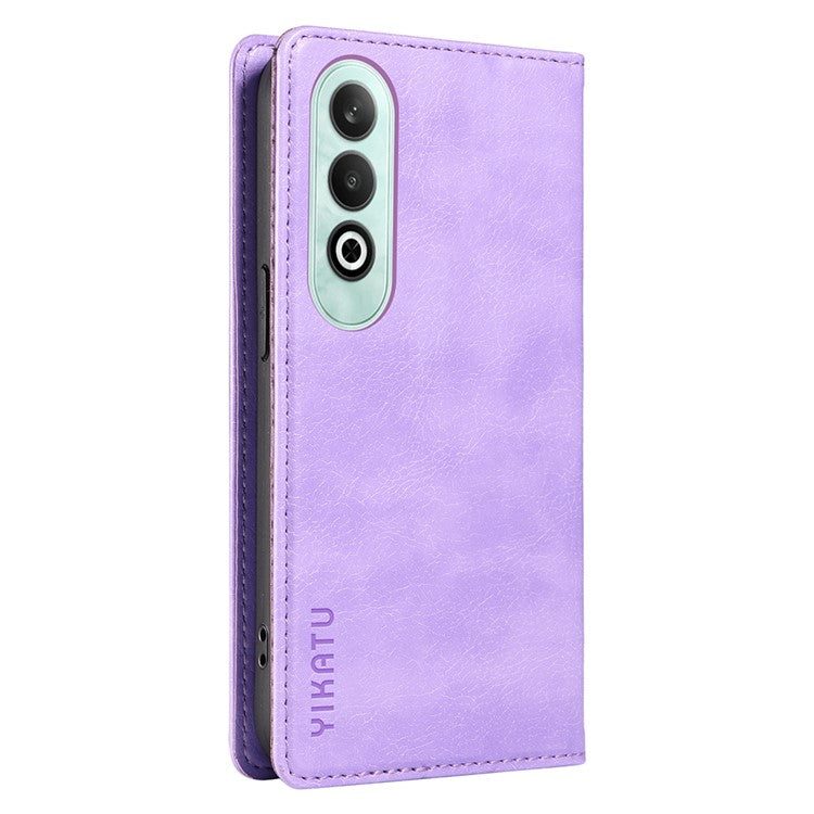 YIKATU YK-006 For OnePlus Nord CE4 5G Case Wallet PU Leather Stand Phone Cover Wholesale - Purple