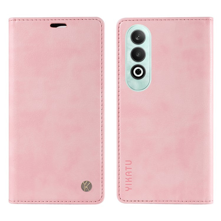 YIKATU YK-006 For OnePlus Nord CE4 5G Case Wallet PU Leather Stand Phone Cover Wholesale - Pink