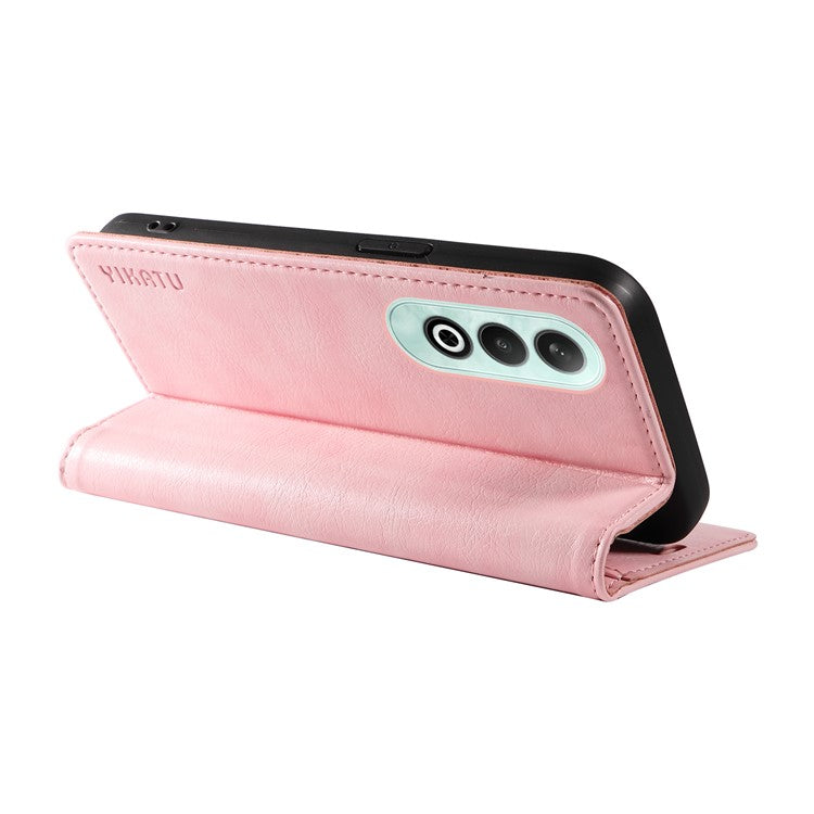 YIKATU YK-006 For OnePlus Nord CE4 5G Case Wallet PU Leather Stand Phone Cover Wholesale - Pink