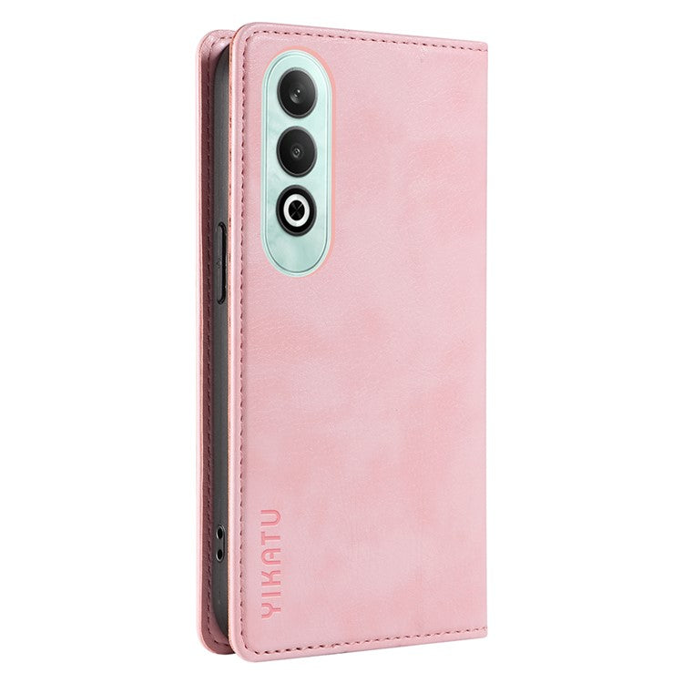 YIKATU YK-006 For OnePlus Nord CE4 5G Case Wallet PU Leather Stand Phone Cover Wholesale - Pink