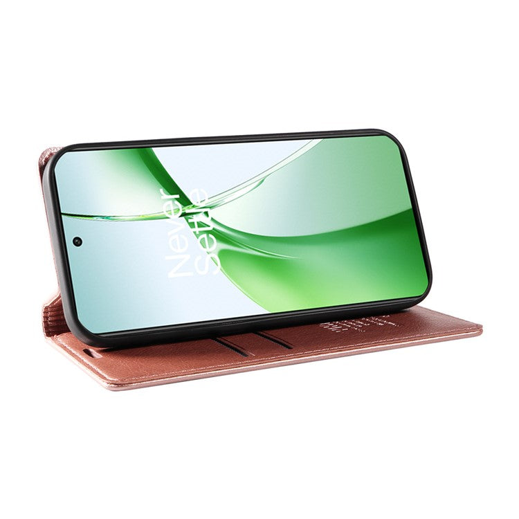YIKATU YK-006 For OnePlus Nord CE4 5G Case Wallet PU Leather Stand Phone Cover Wholesale - Rose Gold