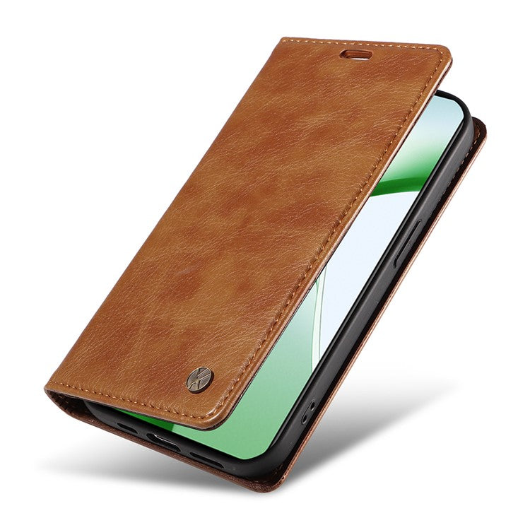 YIKATU YK-006 For OnePlus Nord CE4 5G Case Wallet PU Leather Stand Phone Cover Wholesale - Brown